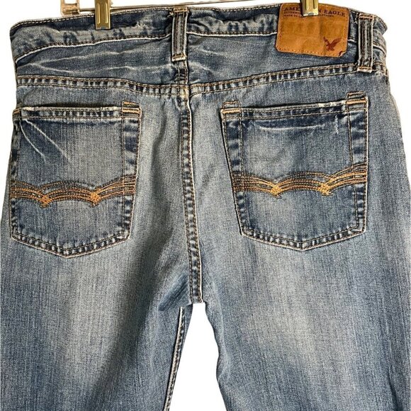AMERICAN Eagle Straight Leg Men's Jeans Size 34/30 - Picture 4 of 13